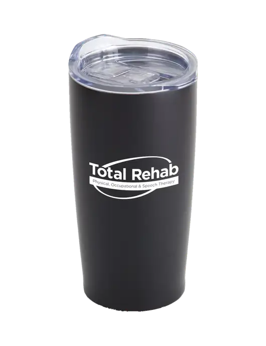 Society Black 20 oz Insulated Tumbler w/Total Rehab Logo