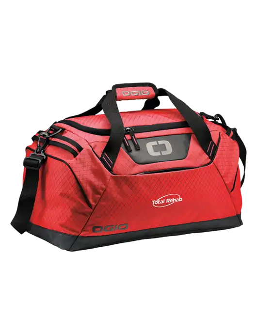 OGIO Red Catalyst Duffle
 w/Total Rehab Logo