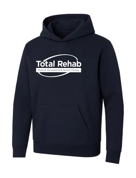 Allmade Dark Navy Organic French Terry Pullover Hoodie w/Total Rehab Logo