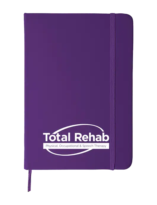 Purple Comfort Touch Bound Journal 5" X 7" w/Total Rehab Logo