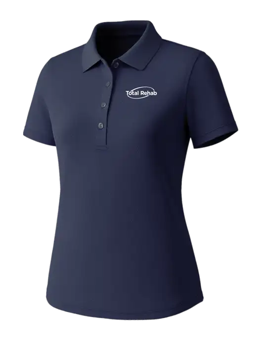 Callaway Womens Core Navy Performance Polo w/Total Rehab Logo
