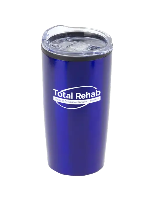 Olympus Blue 20 oz Tumbler w/Total Rehab Logo