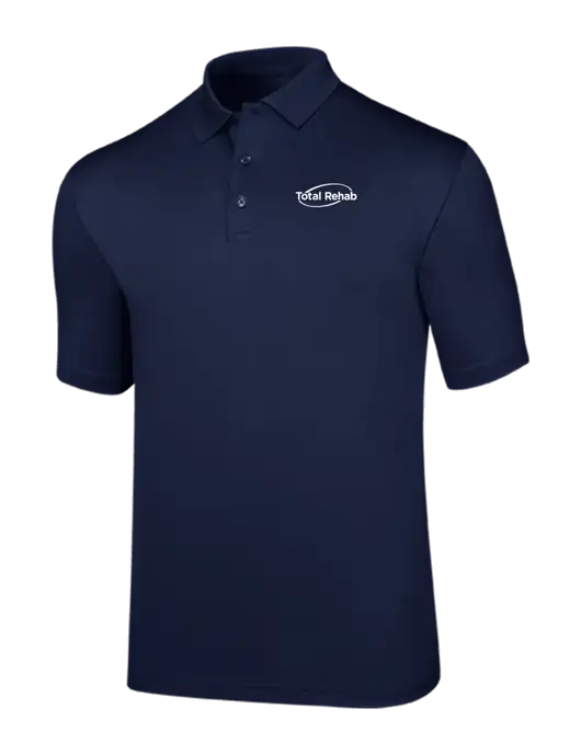 Callaway Opti-Dri Navy Chev Polo w/Total Rehab Logo