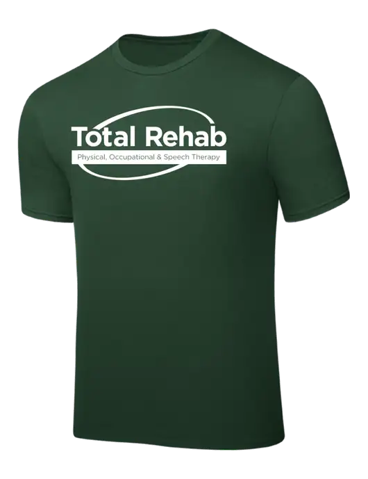 Dark Green PosiCharge Competitor Tee w/Total Rehab Logo