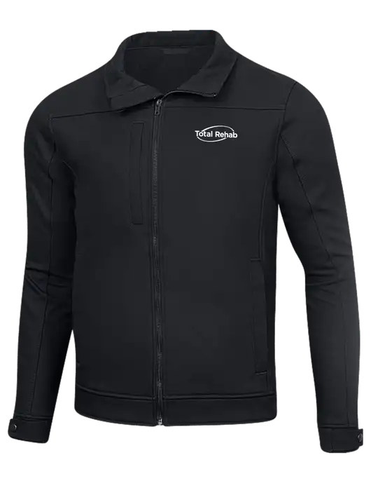 Cornerstone Charcoal Duck Bonded Soft Shell Jacket w/Total Rehab Logo