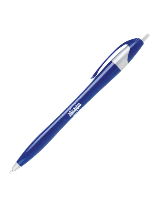 Novella Navy/Silver Corporate Pen- Blue Ink w/Total Rehab Logo