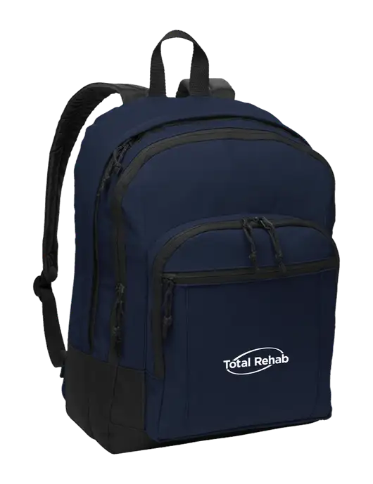 Navy Essential Backpack w/Total Rehab Logo