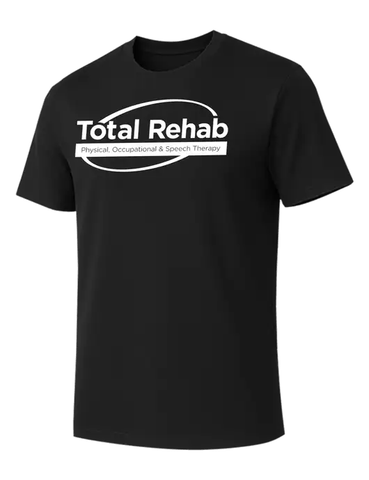 Allmade Deep Black Organic Cotton Tee w/Total Rehab Logo
