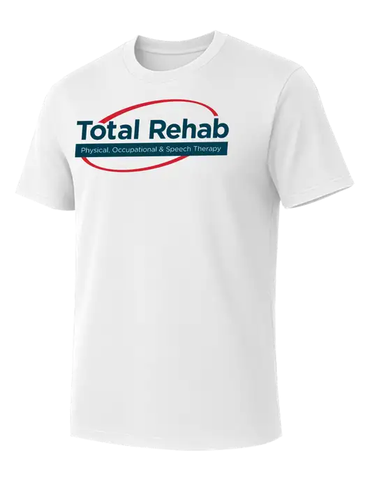 Allmade Bright White Organic Cotton Tee w/Total Rehab Logo