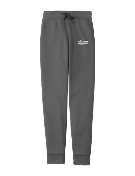 Sport-Wick Dark Grey Fleece Jogger w/Total Rehab Logo
