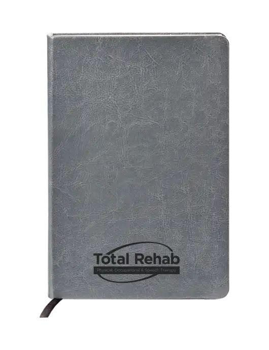 Fabrizio Grey Hard Cover 5.75 x 8.3 Journal w/Total Rehab Logo