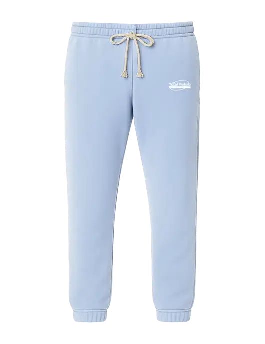 Comfort Colors Garment-Dyed Light Blue Lightweight Fleece Sweatpants w/Total Rehab Logo