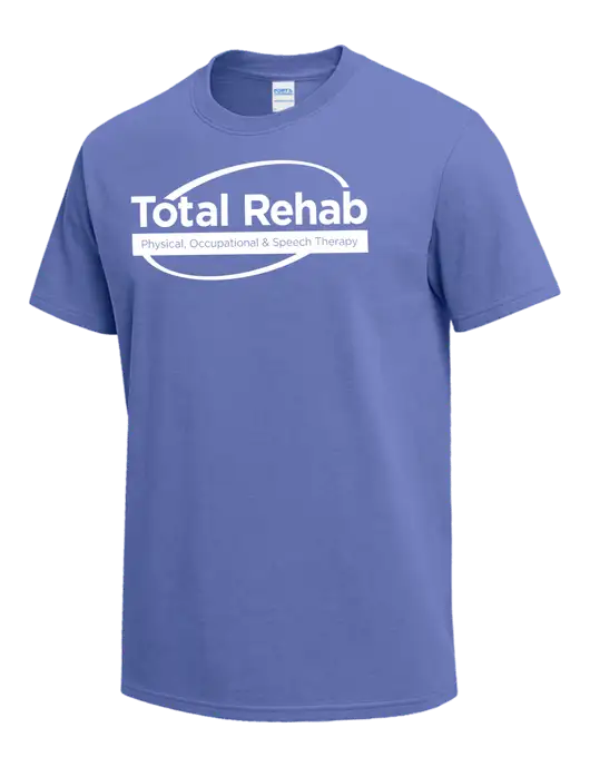 Light Purple Heavyweight 6.1 oz T-Shirt w/Total Rehab Logo