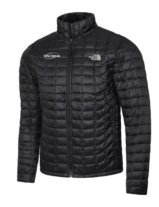 North Face Matte Black ThermoBall Trekker Jacket w/Total Rehab Logo