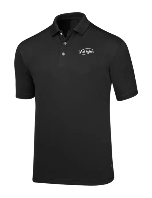 Callaway Core Black Performance Polo w/Total Rehab Logo