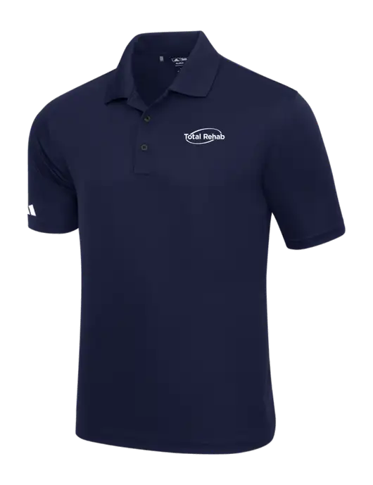 Adidas Navy Basic Sport Polo w/Total Rehab Logo