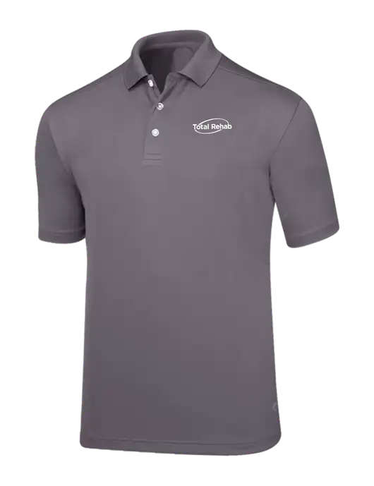 Callaway Core Medium Grey Performance Polo w/Total Rehab Logo