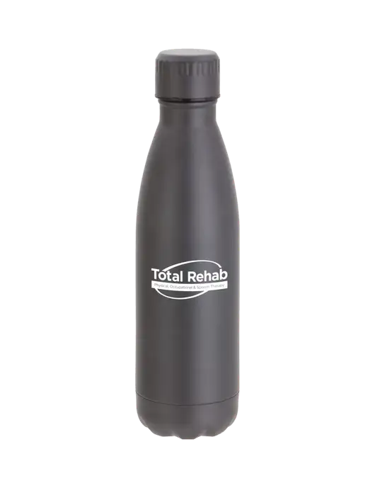 City Go Matte Charcoal 17 oz Insulated Bottle w/Total Rehab Logo