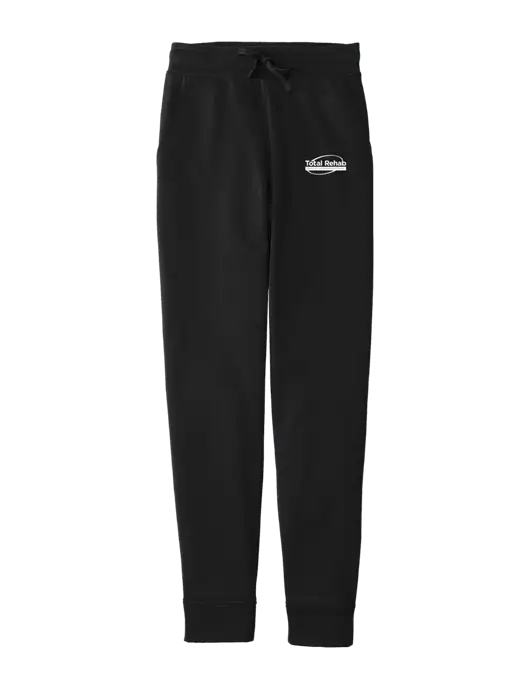 Sport-Wick Black Fleece Jogger w/Total Rehab Logo