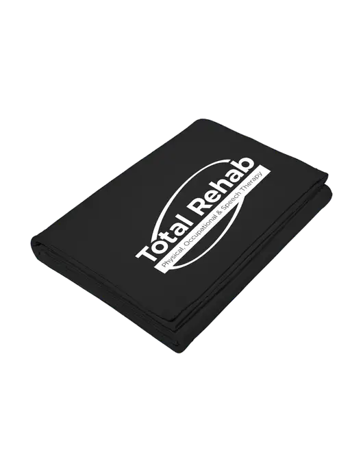 Core Black Fleece Sweatshirt Blanket w/Total Rehab Logo