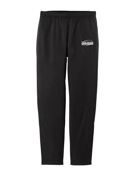 Womens Tricot Black Track Jogger w/Total Rehab Logo