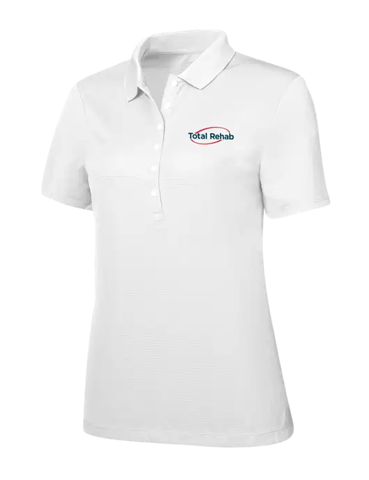 Callaway Womens Ottoman Bright White Polo w/Total Rehab Logo
