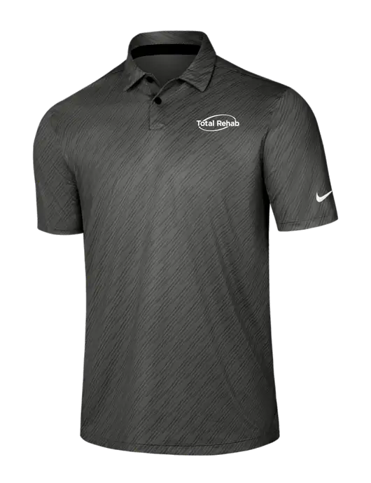 Nike Dark Grey Vapor Dash Polo w/Total Rehab Logo