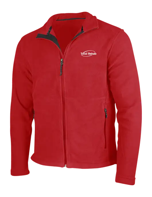 Red Fleece Jacket w/Total Rehab Logo