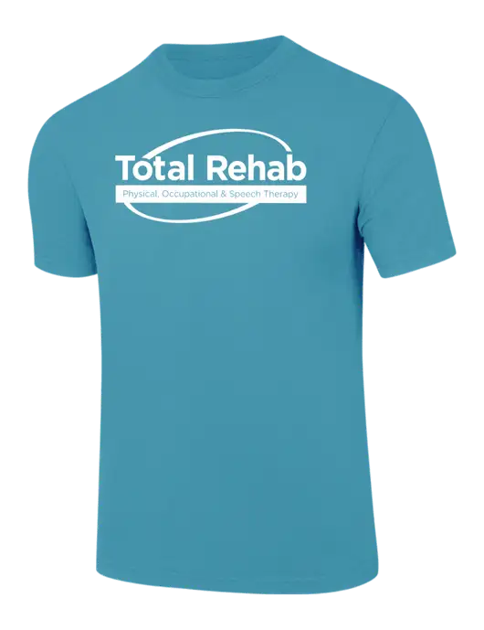 Comfort Colors 6.1 oz Sapphire Heavyweight Ring Spun T-Shirt w/Total Rehab Logo