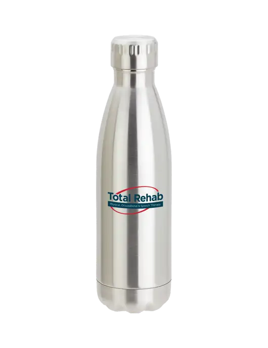 City Go Silver 17 oz Insulated Bottle w/Total Rehab Logo
