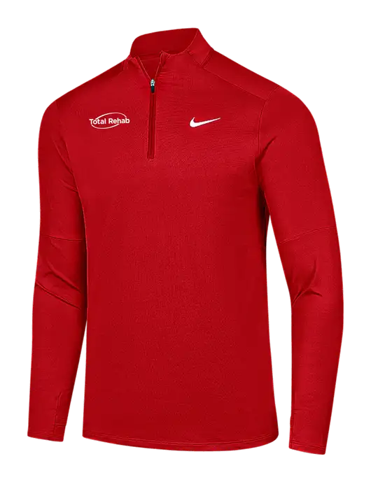 Nike Red Dri-FIT Element 1/2-Zip Pullover w/Total Rehab Logo