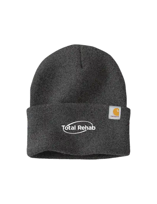 Carhartt Dark Grey Watch Cap 2.0 w/Total Rehab Logo