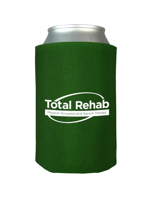 Kelly Green Foam Coolie w/Total Rehab Logo
