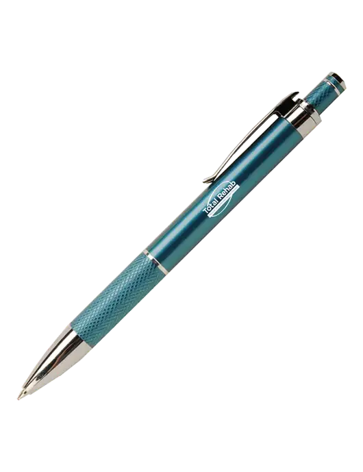 Diamond Etched Sapphire Pen - Black Ink w/Total Rehab Logo