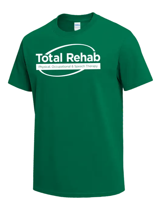 Kelly Green Heavyweight 6.1 oz T-Shirt w/Total Rehab Logo
