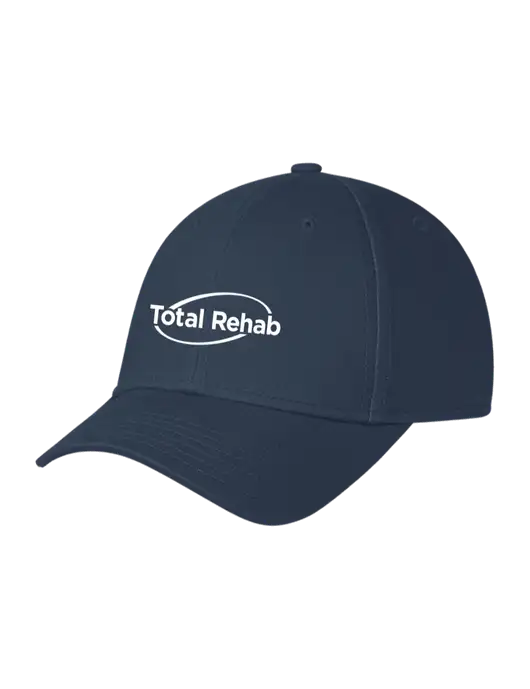 Navy Structured Cap Hook & Loop w/Total Rehab Logo