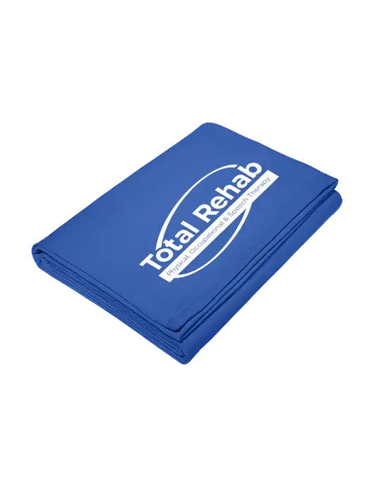 Core Royal Fleece Sweatshirt Blanket w/Total Rehab Logo