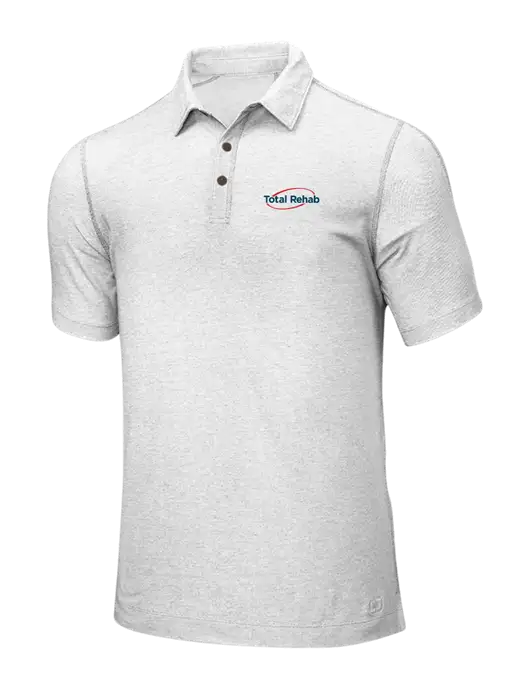 OGIO White ONYX Polo w/Total Rehab Logo
