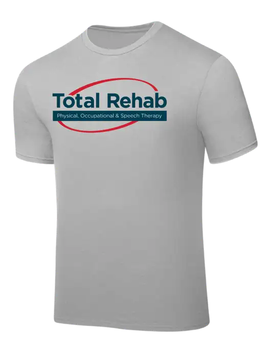 Silver PosiCharge Competitor Tee w/Total Rehab Logo