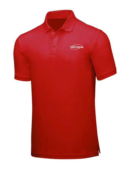 Red Core Classic Pique w/Total Rehab Logo