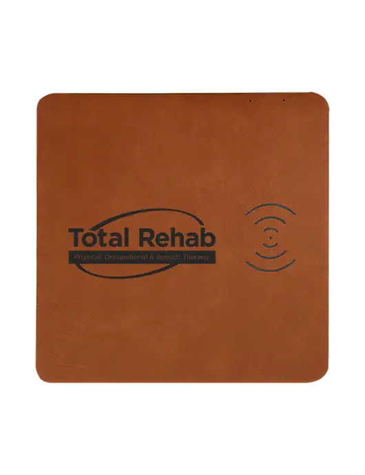 Rawhide Laserable Leatherette Phone Charging Mat w/Total Rehab Logo