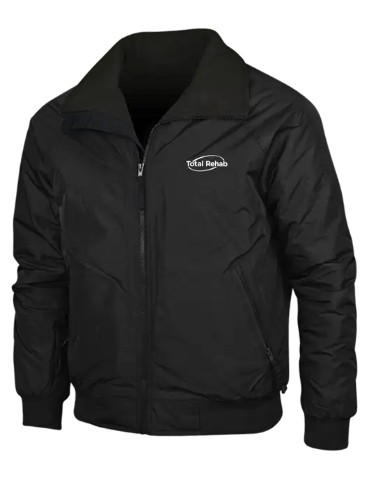 True Black/True Black Classic Challenger Jacket w/Total Rehab Logo