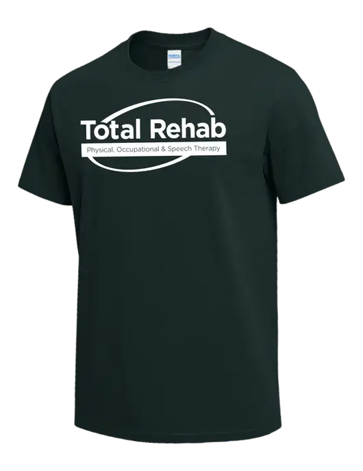 Dark Green Heavyweight 6.1 oz T-Shirt w/Total Rehab Logo