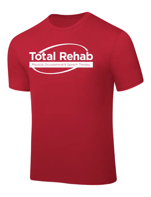 Red PosiCharge Competitor Tee w/Total Rehab Logo