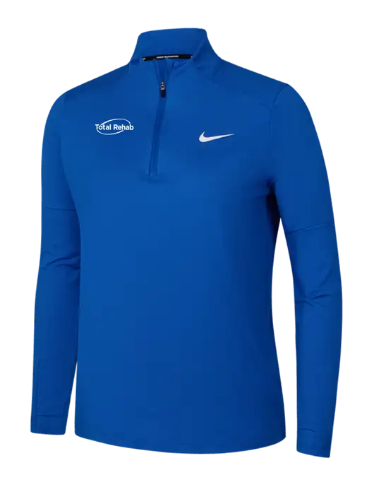 Nike Royal Womens Dri-FIT Element 1/2-Zip Pullover w/Total Rehab Logo