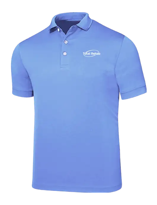 Callaway Ottoman Light Blue Polo w/Total Rehab Logo