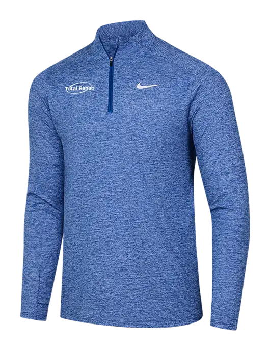 Nike Royal Heather Dri-FIT Element 1/2-Zip Pullover w/Total Rehab Logo