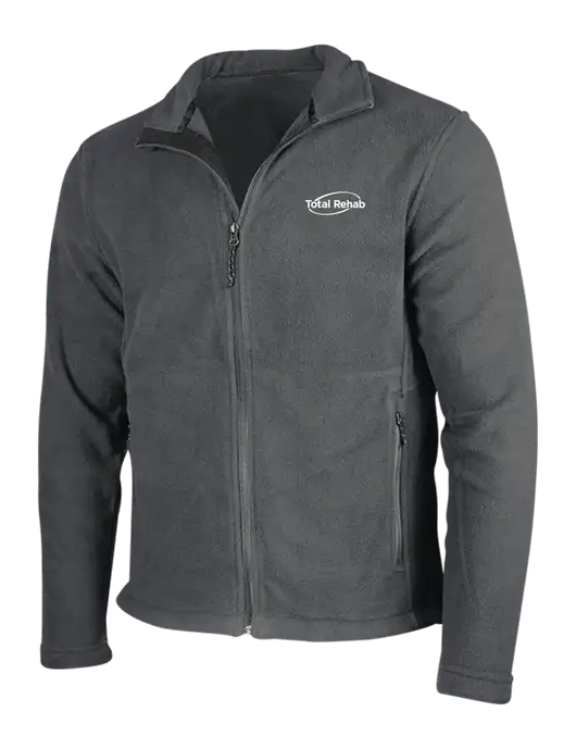 Dark Grey Fleece Jacket w/Total Rehab Logo