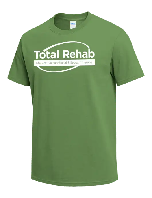 Light Kelly Green Heavyweight 6.1 oz T-Shirt w/Total Rehab Logo