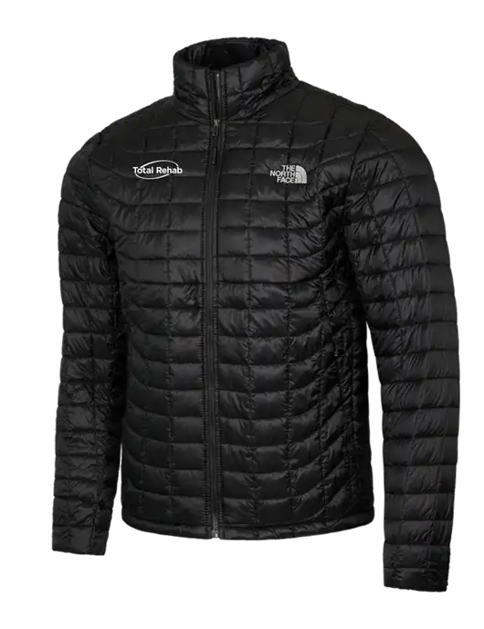 North Face Black ThermoBall Trekker Jacket w/Total Rehab Logo
